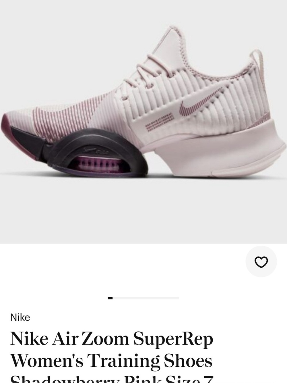 Nike Air Zoom Super rep Women's Pink & Purple Sneakers